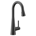 Moen 7664BL Matte Black One-handle Pulldown Bar Faucet. Fixed Price $353.91.