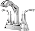 Pfister LG48-WD0C Woodbury 2-HANDLE 4" Centerset Bathroom Faucet Polished Chrome. Fixed Price $70.19.
