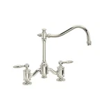 Waterstone Annapolis Bridge Faucet With Lever Handles -6200-PN Polished Nickel. Fixed Price $1399.95.
