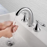 Aquaterior Bathroom Widespread Faucet For Sink Basin Bathtub Chrome AQT0085. Fixed Price $91.90.