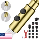 Tioriy Kitchen Faucet Head Replacement Metal, Pull Down Spray With 15 Adapt. Fixed Price $29.69.