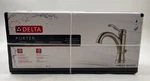 Delta Porter Single Handle Bathroom Sink Faucet Brushed Nickel 15984LF-BN-ECO. Fixed Price $98.00.