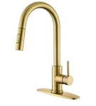Tohlar Gold Kitchen Faucet With Pull Down Sprayer. Fixed Price $53.89.