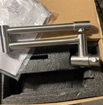 Avola Pot Filler Faucet Brushed Nickel Wall Mount Kitchen Stove Swing Arm. Fixed Price $129.92.