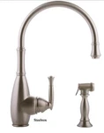 Graff G-4805-SN Duxbury Kitchen Faucet With Side Spray, Steelnox Satin Nickel. Fixed Price $701.07.