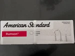 New American Standard Rumson 8" Bath Faucet Polished Chrome (model 7417801.002). Fixed Price $44.99.