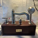 Rohl MB1933LMSTN Gotham Deck Mounted Satin Tub Filler Faucet W/hand Shower. Fixed Price $100.00.
