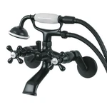 Kingston Brass KS266MB Wall Mount Clawfoot Tub Faucet With Hand Show.... Fixed Price $221.62.