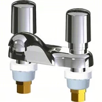 Chicago 802-V765ABCP Lavatory Faucet, 125 Psi, Metal Handle. Fixed Price $289.99.