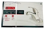 Delta Single Handle 4" Centerset Chrome Bathroom Faucet B510LF-PPU-ECO (new). Fixed Price $44.99.
