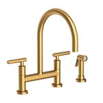 Newport Brass 1500-5413/10 East Linear Kitchen Bridge Faucet Satin Bronze (pvd). Fixed Price $2597.70.