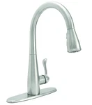 Premier Sanibel Single-handle Kitchen Faucet Stainless Steel. Fixed Price $89.99.