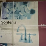 Pfister Sonterra Centerset Faucet Polished Chrome Porcelain Lever Handles. Fixed Price $45.00.