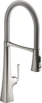 Kohler K-22060-VS Graze Semiprofessional Kitchen Sink Faucet,vibrant Stainless *. Fixed Price $220.00.