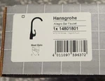 New Hansgrohe Allegro High-arch Bar Faucet Steel Optic # 14801801. Fixed Price $169.95.