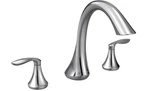 Moen T943 Eva Collection Two Handle Deck Mount Roman Tub Faucet Trim Kit Chrome. Fixed Price $89.99.