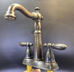 Delta 2155-RBLHP Two Handle Bar / Prep Faucet Less In Venetian Bronze. Fixed Price $150.00.