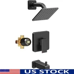 Shower Faucet Set Head Handle 6"RAIN Tub Spout. Fixed Price $111.59.