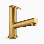 Kohler K-22976-2MB Crue Pull-out Kitchen Sink Faucet, Brushed Moderne Brass. Fixed Price $224.99.