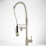 Signature Hardwarelevi 1.8 Gpm Pre-rinse Kitchen Faucet Includes Integrated. Fixed Price $185.00.
