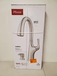 Pfister Ladera Pull-down Sprayer Kitchen Faucet + Soap Dispenser Stainless Steel. Fixed Price $109.99.