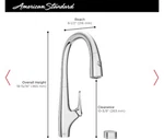 New American Standard Combo Led Dual Spray Faucet + Counter Mount Water Filter.. Fixed Price $271.00.