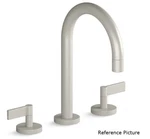 Kallista One 1.2 Gpm Gooseneck Faucet, Lever Handles Brushed Nickel P24490-LV-AG. Fixed Price $350.00.