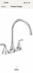 Peerless Parkwood P2835LF 2-HANDLE Kitchen Faucet Side Sprayer Chrome. Fixed Price $50.00.