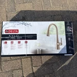 Delta Kylo Pull-down Kitchen Faucet 19846Z-CZ-DST Champagne Bronze. Fixed Price $197.00.