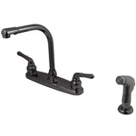 Kingston Brass NB750SP Water Onyx Two Handle Centerset Kitchen Faucet Match. Fixed Price $190.58.