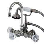 Kingston Brass AE7TWCL Celebrity Wall Mounted Clawfoot Tub Filler - Nickel. Fixed Price $591.47.