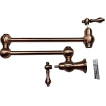 Signature Hardware 484723 Vivan Double Handle Pot Filler - Satin Copper. Fixed Price $250.90.