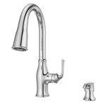Kitchen Faucet Pull Down Sprayer Single Handle High Arc Polished Chrome Pfister. Fixed Price $209.99.