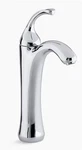 Kohler Forte Tall 1-HOLE/HNDL Low-arc Bath Rm Faucet Polish Chrome K-10217-4-CP. Fixed Price $351.00.