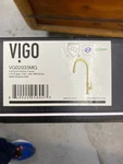 Vigo VG02033MG Bristol Single Hole Pull Down Faucet - Matte Brushed Gold. Fixed Price $97.99.