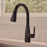 Peerless P7919 Lf-bl Single Handle Pull Down Kitchen Faucet Matte Black. Fixed Price $130.00.
