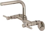 New Kingston Brass KS812 1.8 Gpm Widespread Bridge Kitchen Sink Polish Nickel. Fixed Price $89.99.