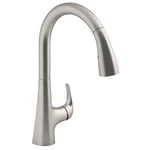 Kohler Sterling 24274-VS Medley Pull Down Kitchen Faucet Vibrant Stainless Spray. Fixed Price $145.00.