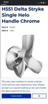 Delta H551 Stryke Single Handle Lavatory Faucet Cross - Chrome. Fixed Price $39.99.