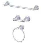 Kingston Brass BAK175248 Heritage 3 Piece Bathroom Package - Chrome. Fixed Price $133.15.