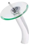 Novatto GF-001CH-C Falls Single Lever Waterfall Vessel Faucet, Chrome/clear Glas. Fixed Price $75.00.