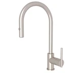 Rohl CY57L-STN-2 Pirellone 1.8 Gpm Pull Down Kitchen Faucet, Satin Nickel. Fixed Price $649.00.
