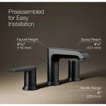 Kohler 97093-4-BL Hint Widespread Bathroom Sink Faucet, 1.2GPM. Fixed Price $296.06.