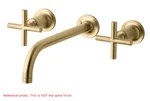 Kohler Purist Vibrant Moderne Brushed Gold Bathroom Sink Faucet K-T14413-3-BGD. Fixed Price $330.00.