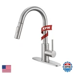 Kpw Kitchen Faucet Pull-down Sprayer, Brushed Nickel, High-arc, Single Handle. Fixed Price $41.86.