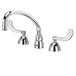Zurn Widespread Commercial Faucet 9-1/2" Tubular Spout And Sprayer, Chrome. Fixed Price $175.00.