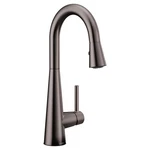 Moen 7664BLS Black Stainless One-handle Pulldown Bar Faucet. Fixed Price $408.37.
