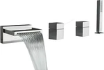 Artos Quarto F202-10PN Four Hole Deck Mount Tub Filler, Polished Nickel. Fixed Price $499.00.