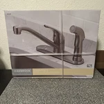 Oakbrook 67210-2404 Brushed Nickel 1-HANDLE Kitchen Faucet With Side Sprayer. Fixed Price $44.99.