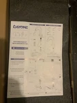 Dayone Black 3-IN-1 Kitchen Faucet Two-handle Pull Down Sprayer #R049. Fixed Price $30.00.